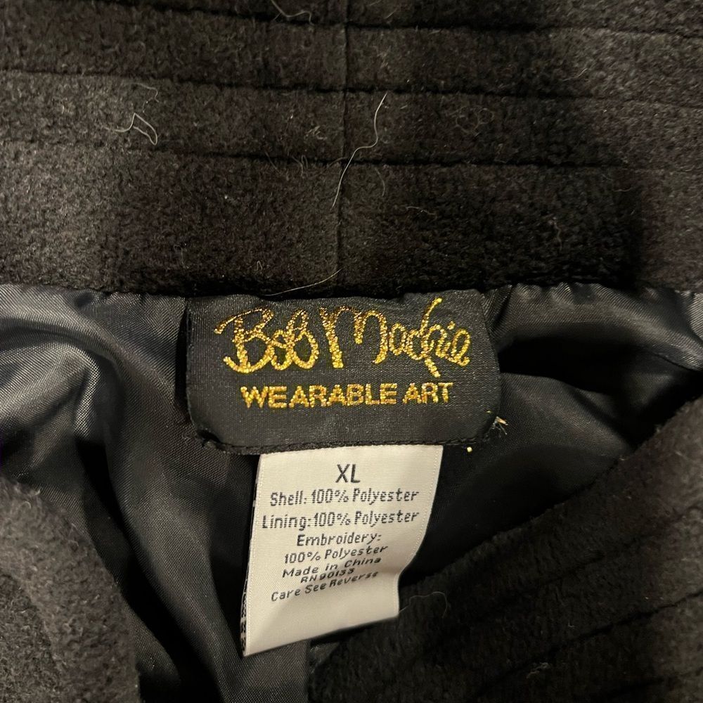EUC VTG Bob Mackie Wearable Art Fleece Jacket/Coat Sz 1X - Picture 8 of 8